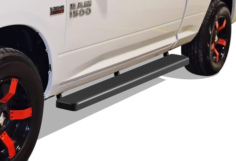 Aps (Black 6 Inches) 304 Stainless Steel Running Boards Nerf Bars Side Steps Compatible With Dodge Ram 1500 2009-2018 Quad Cab