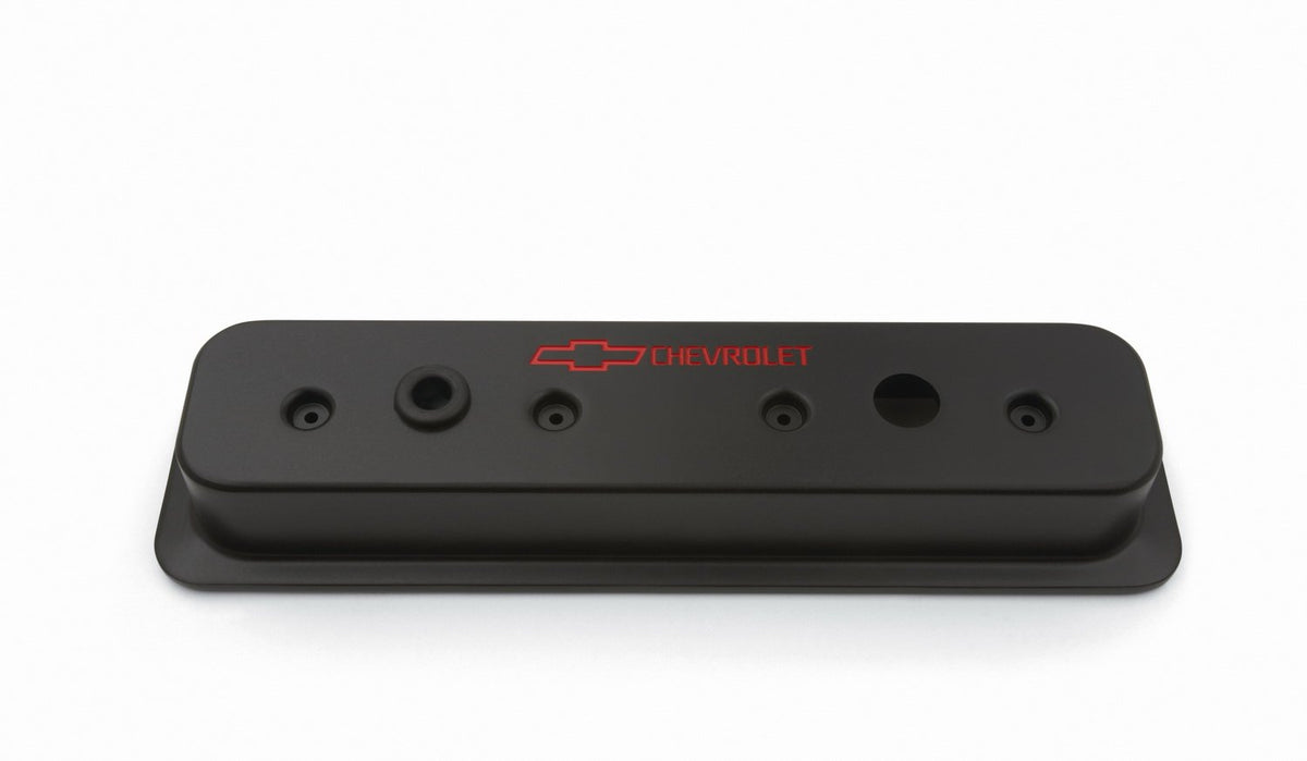 Proform 141-131 Sbc Blk Crinkle Die Cast Center Bolt Valve Cover, Black