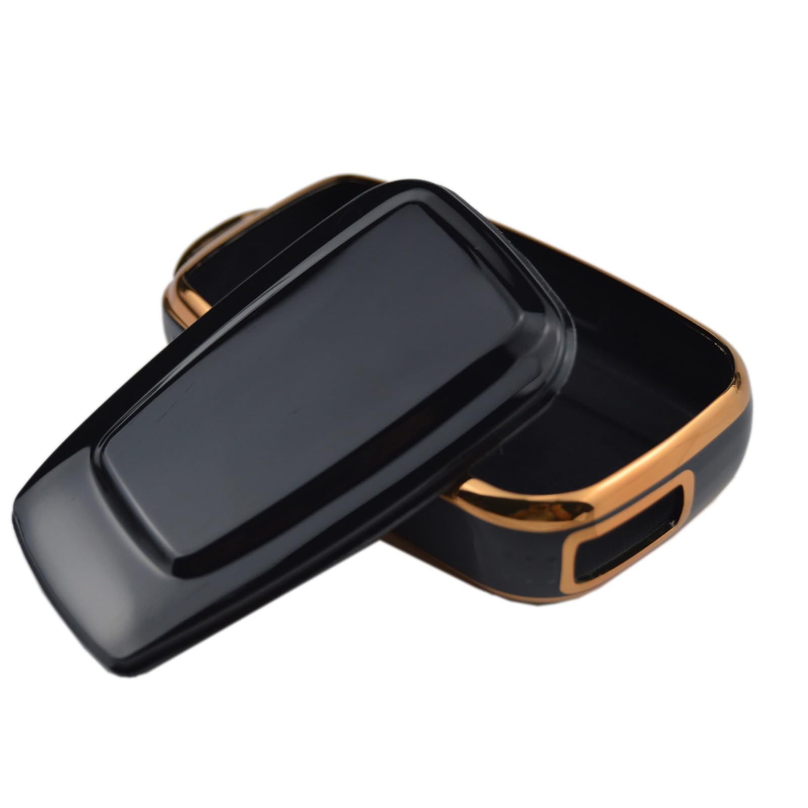 Gloss Smart Remote Key Fob Case Cover Protector For Toyota Camry Corolla Hatchback Avalon C-Hr Highlander Prius Rav4 Black