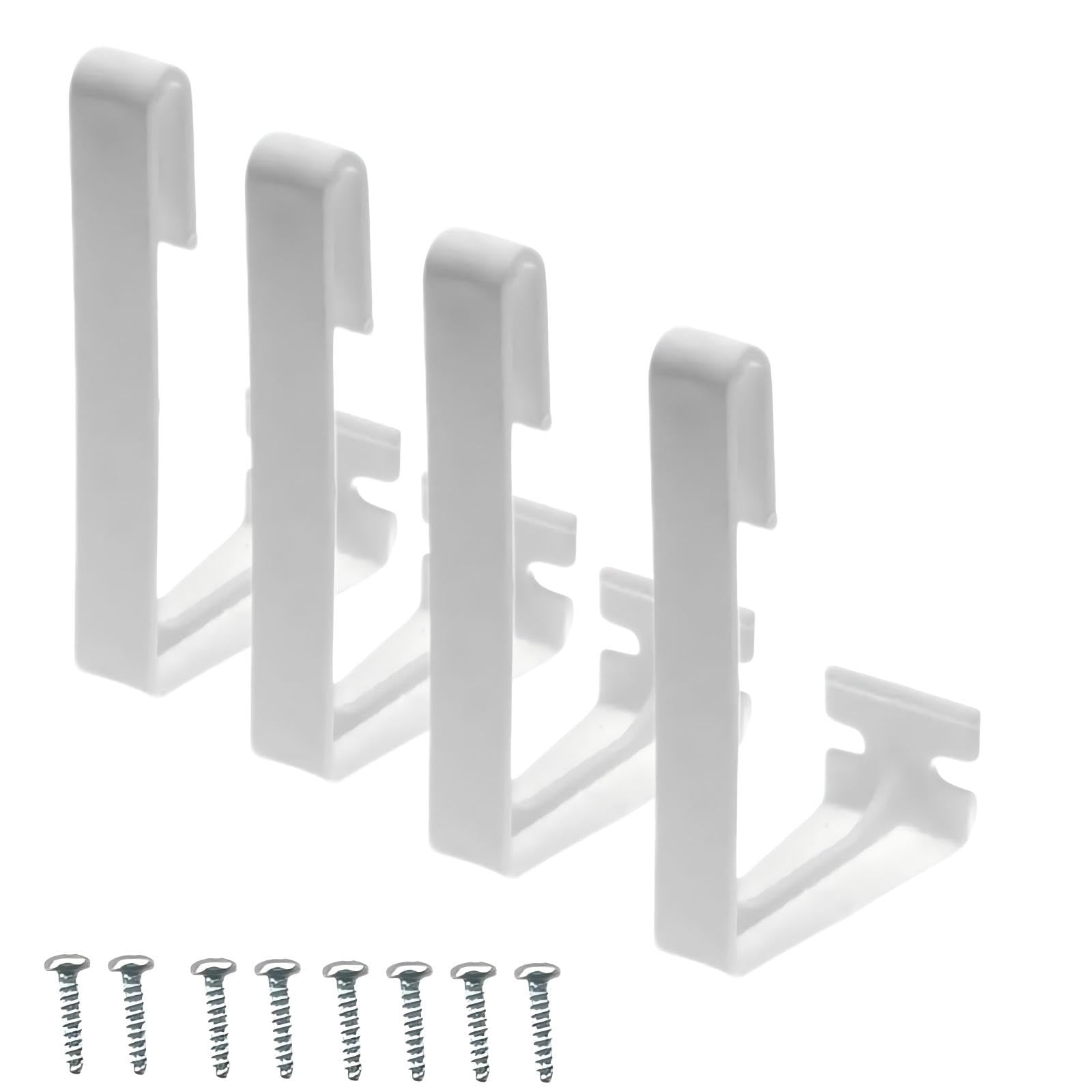 A285 RV Curtain Retainers Camper Curtain Clips RV Plastic Side Curtain Hold Down Curtain with Screws (4)