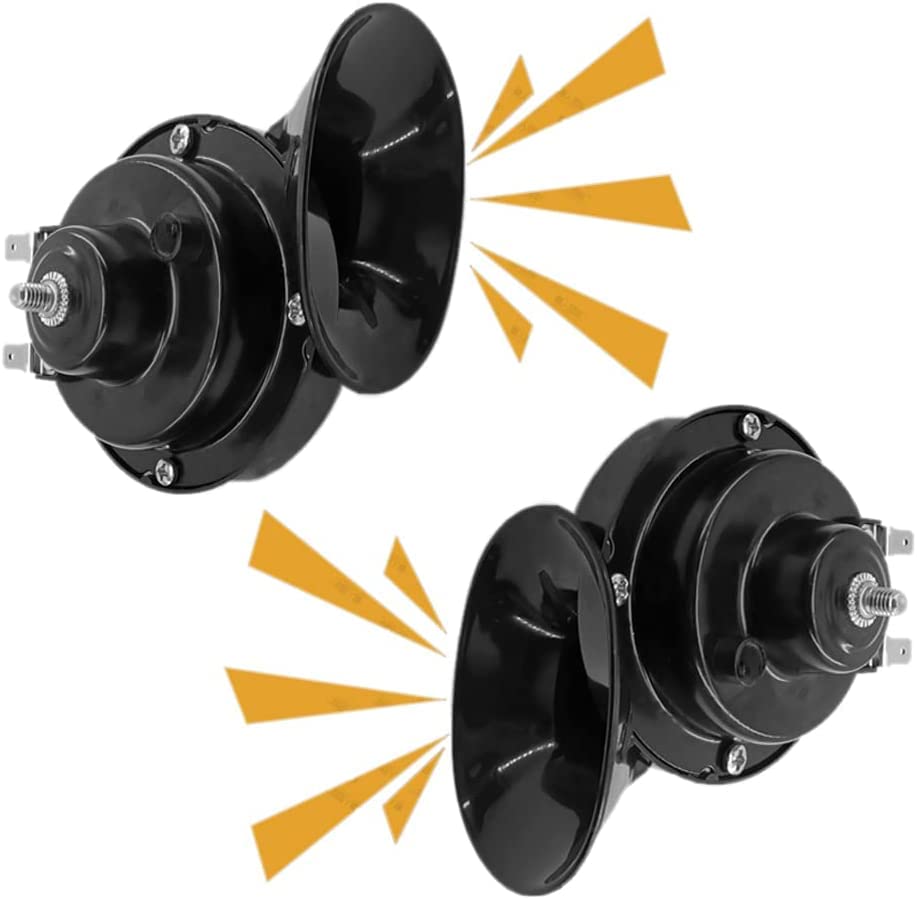 300db car horn ?2 pack? 12v waterproof double horn, used for trucks, trains and ships, electric snails for cars, motorcycles, al