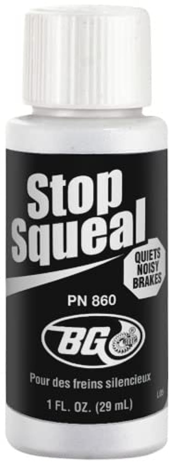 Bg(0002698761) Bg Stop Squeal 1Fl Oz - Disc Brake Quiet - Pad Anti-Squeal - Reduces Brake Noise And Grinding - Quiets Noisy Brakes, Pn 860, 1 Ounces