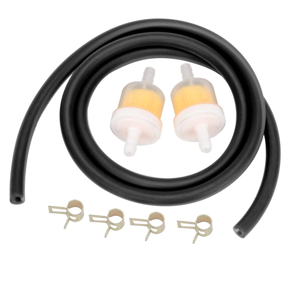 Hiaors Motorcycle Hose Petrol Fuel Line Hose Gas Oil Pipe Tube Gasoline Fuel Filter Line Clamp For Mini Moto Dirt Bike Honda Suz