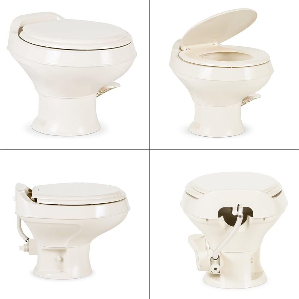 Dometic 301 Series Low Profile Toilet, Bone