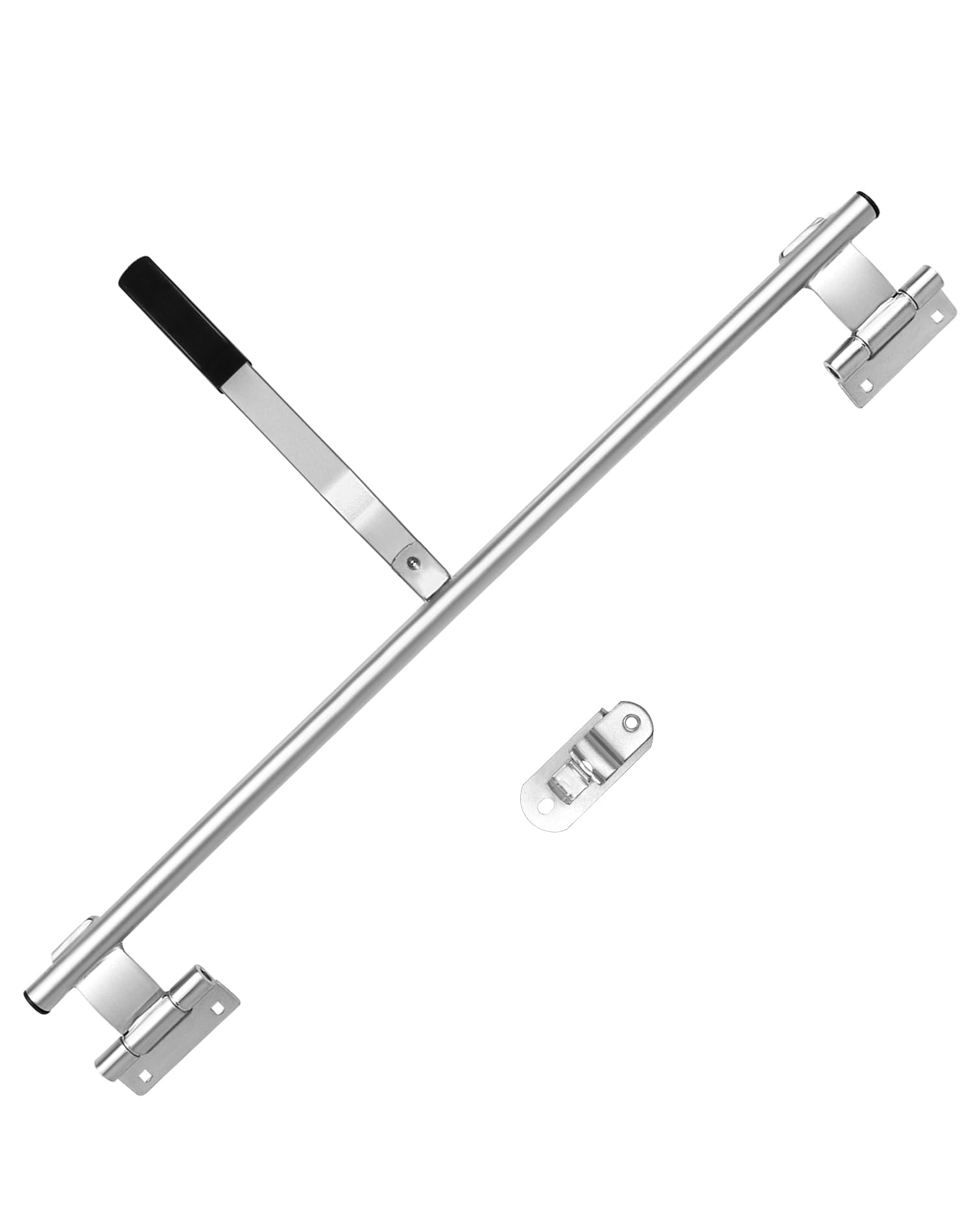 QWORK Cargo Trailer Cambar Cam Bar Lock, 36 Trailer Door Latch, Zinc Plated, Folding Ramp Door, RV Hauler, Single Hinge Point