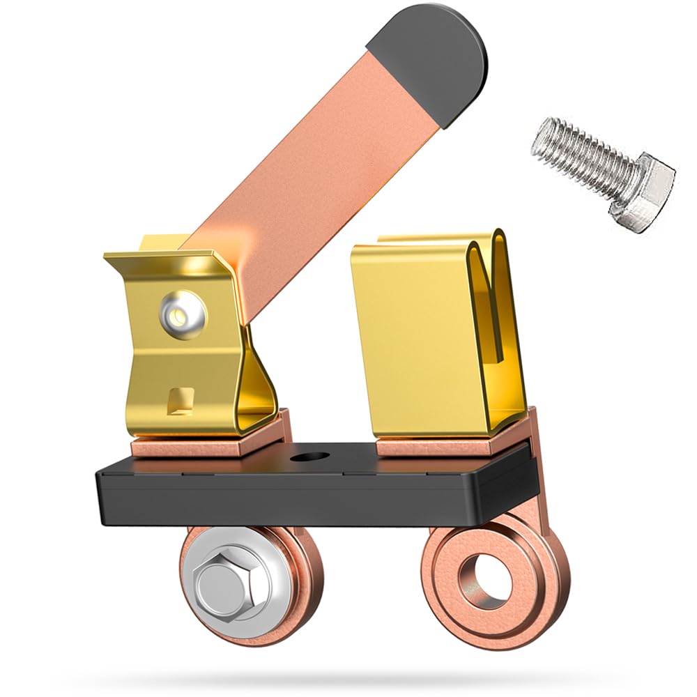 Side Post Knife Blade Master Switch, 12V 24V Battery Disconnect For Auto Car Rv-Marine Boat Truck Vehicle, Cut Off Shut Off (Sid