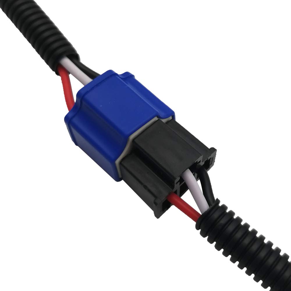 Audak 2Pcs H4 9003 Hb2 Heavy Duty Ceramic Wiring Harness Sockets Male & Female Connector For Headlights Or Fog Lights