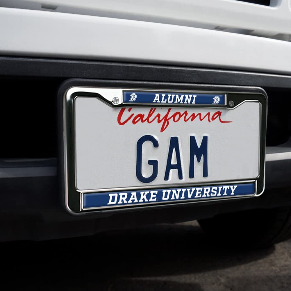 Drake Unversity Alumni Full Size Standard License Plate Metal Frame