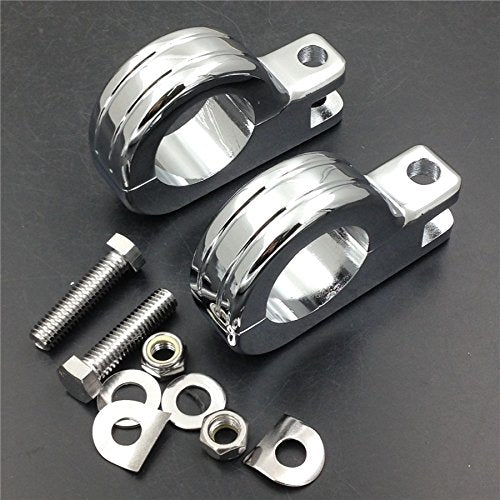 Smt-1.5' Engine Guard Footpeg P Clamps Compatible With Xv250 Roadstar Xv1700 Xv1600 Chromed Motorcycle [B00Xisb0Wi]