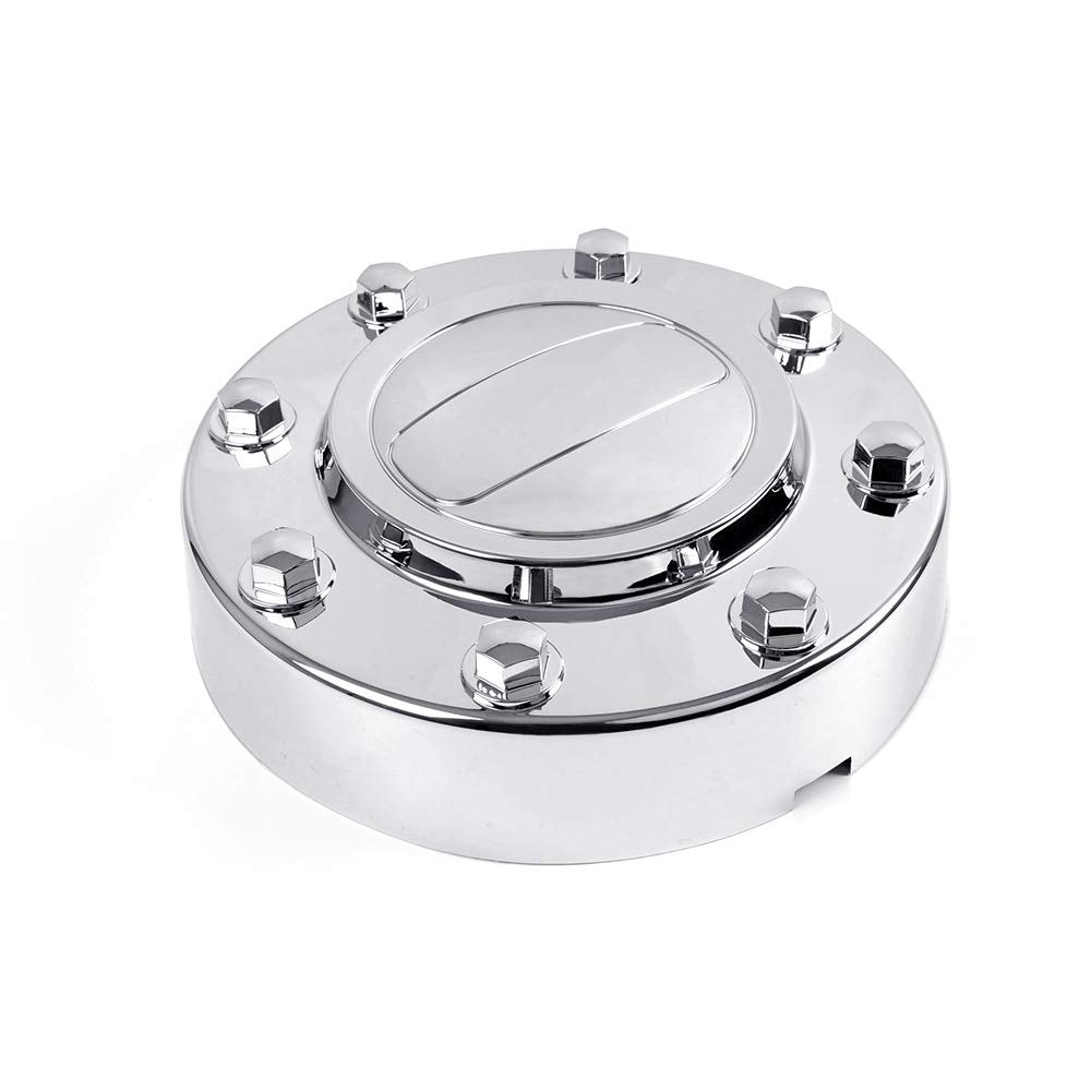 PIT66 Wheel Center Caps, Compatible with 11-16 Dodge Ram 3500 1-TON Dually Alcoa Alloy Hub Caps 2Pcs Front Chrome