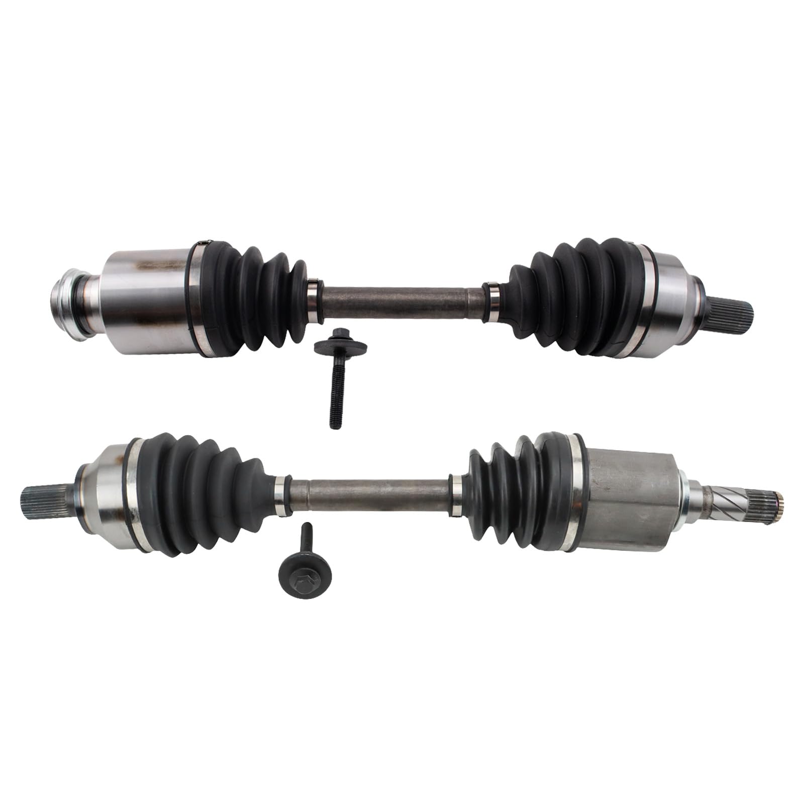 TRQ Front CV Axle Shaft Assembly Set Compatible with 2004-2005 Mazda 3