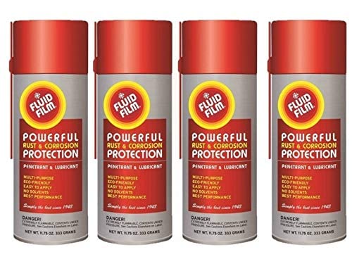 Fluid Film Fluias11 As11 11.75Oz Spray Cans, 12' Orange (4 Pack) (4)