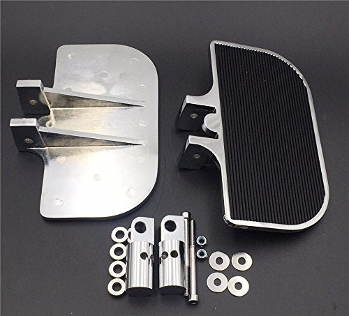 Xkh- Motorcycle Chrome Passenger Mini Floorboards Rear Footboards Foot Rest Pegs Mounts Compatible With Harley Davidson Electra