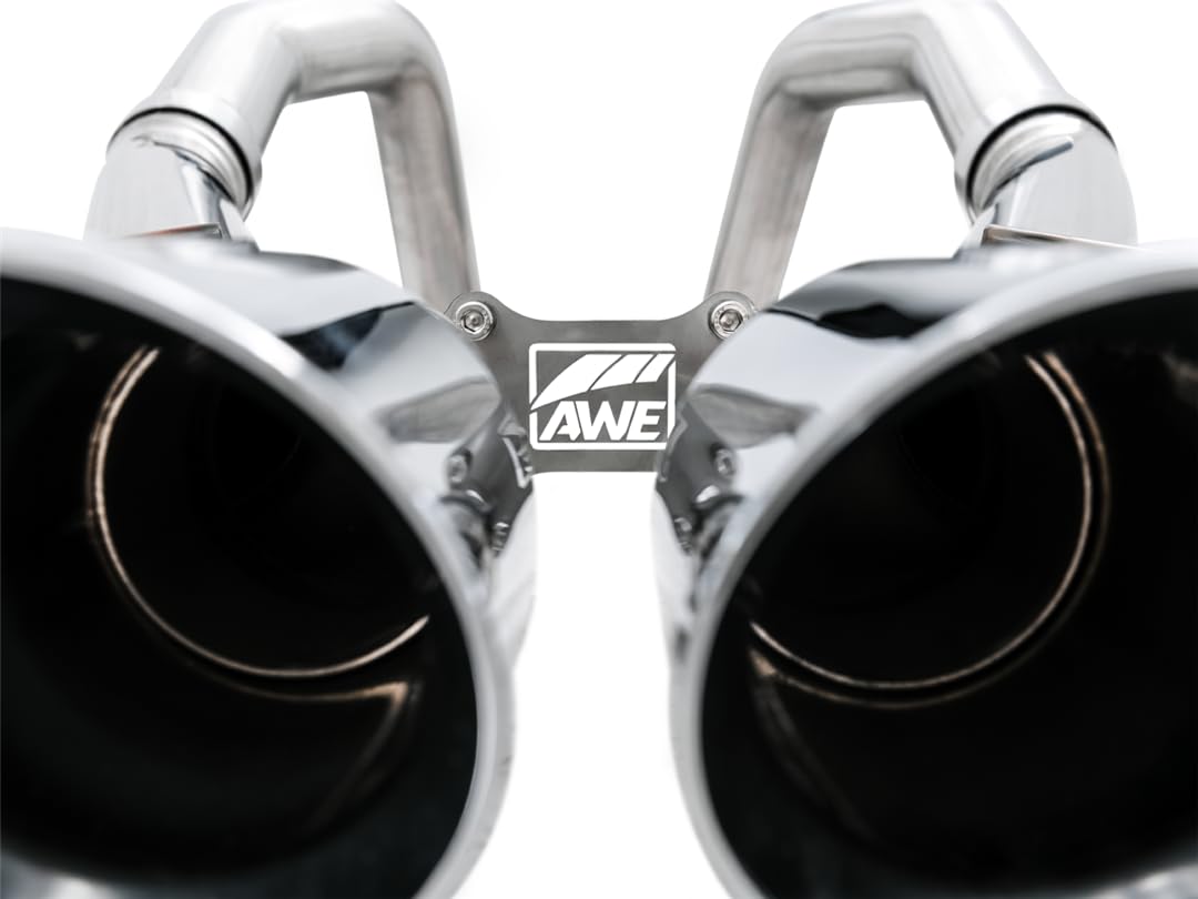 Awe Tuning 14-19 Chevy Corvette C7 Z06/Zr1 (W/O Afm) Track Edition Axle-Back Exhaust W/Chrome Tips - 3020-42073
