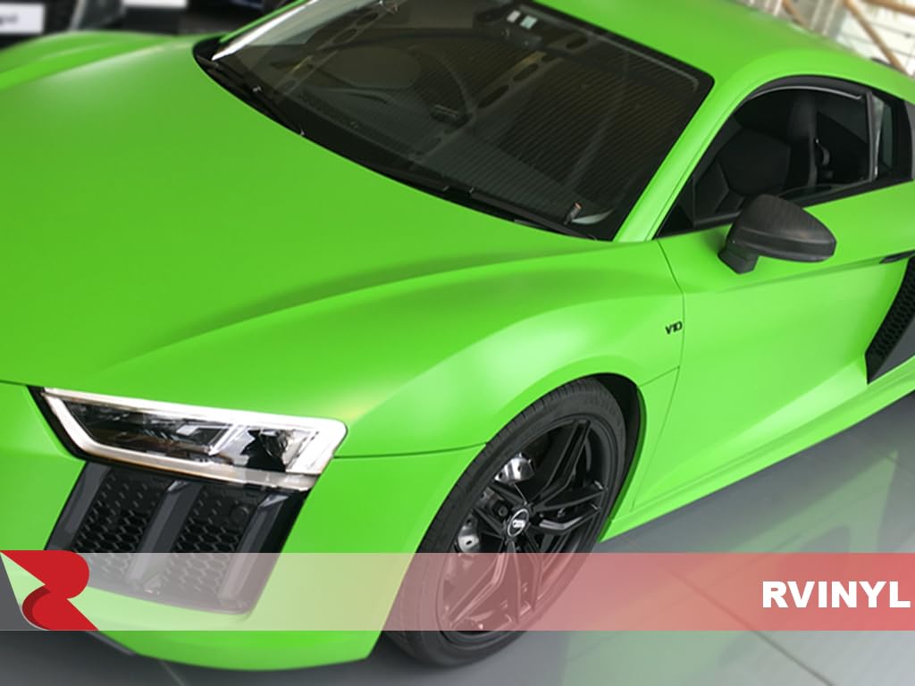3M 2080 Series S196 Satin Apple Green - 5Ft X 6Ft - 30Sq Ft - Dual Cast Car Wrap Vinyl Film - Controltac Air Release Adhesives -