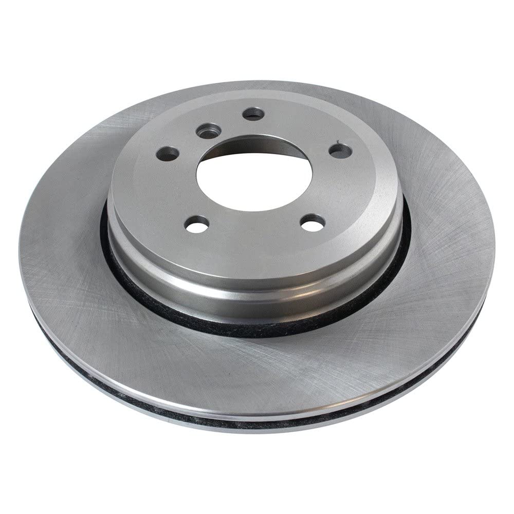 Trq Rear Brake Rotors Set Vented Compatible With 2004-2007 Bmw 525I 2008-2010 528I 530I