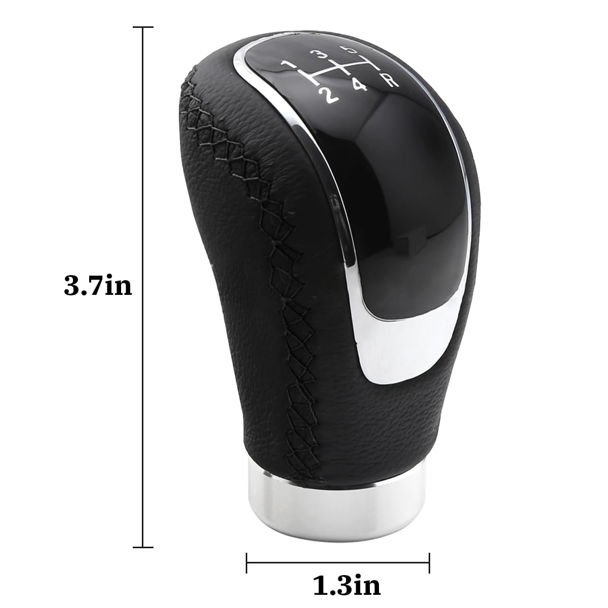 Osilly 5 Speed Shift Knob, Weighted Manual Gear Shifter Knobs, Leather Gear Shifting Handle, Automotive Manual Universal Transmi