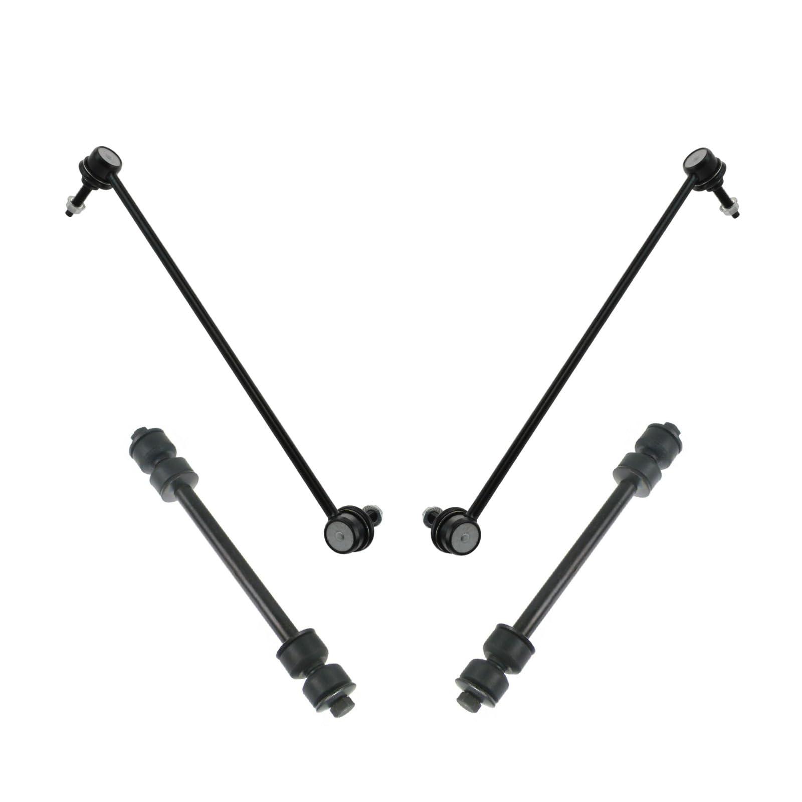 Trq Front & Rear Sway Bar Stabilizer Link Set Compatible With 2012-2015 Chevrolet Camaro