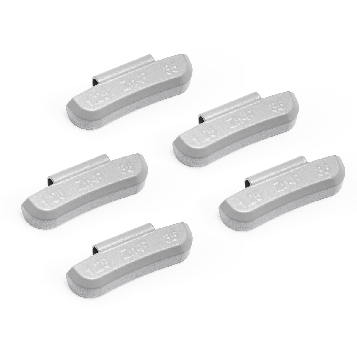 CKAuto P Series Zinc Clip on Wheel Weights 1.25oz, 5/4oz, Coated, 25Pcs/Box Fit for Steel Wheel