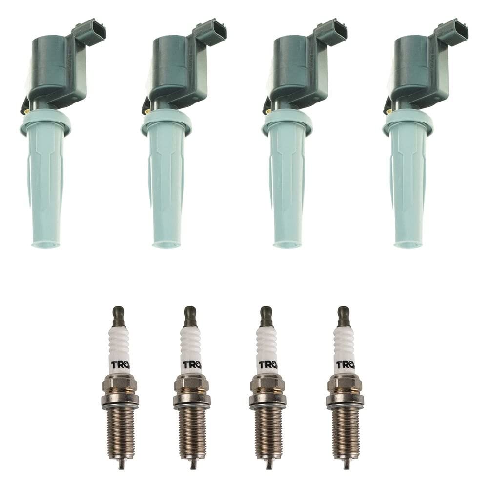Trq Ignition Kit Ignition Coil Spark Plugs Compatible With 09-22 Ford 13-20 Lincoln