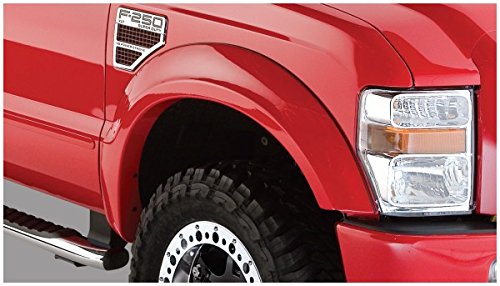 Bushwacker OE Style Factory Front & Rear Fender Flares | 4-Piece Set, Black, Smooth Finish | 20918-02 | Fits 2008-2010 Ford F-25