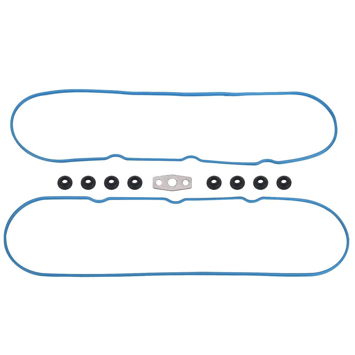 Zonfant Valve Cover Gasket Set, Compatible With Chevy Gmc Cadillac Vehicle 4.8L 5.3L 6.0L 6.2L Avalanche Silverado Suburban Tahoe Express Sierra Yukon Envoy Cts Escalade, Replace#Vs50250A Vs50504R-1