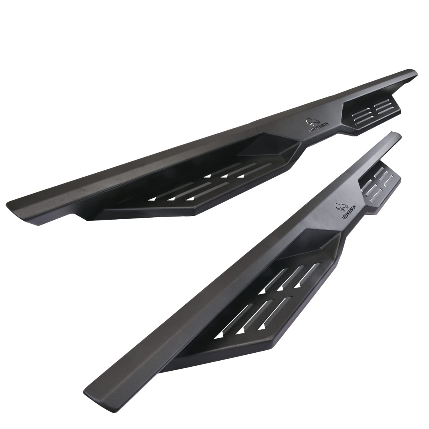 Ironbison Running Boards Side Steps Fit 2015-2024 Chevy Colorado/Gmc Canyon Crew Cab Pickup Truck Nerf Bars Drop Steps Off-Road Rock Slider Fine Textured Black
