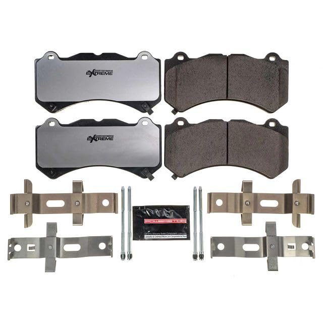 Power Stop Front Z26-1405 Z26 Carbon-Ceramic Brake Pads For Cadillac Cts Chevy Camaro Dodge Challenger Charger Jeep Grand Cherok