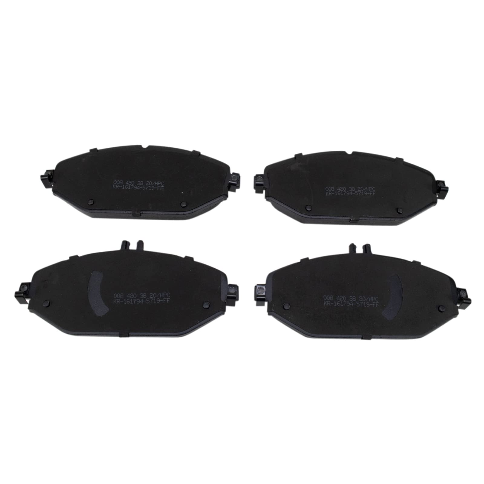 Trq Front Brake Pads Ceramic Compatible With 2015-2020 Mercedes-Benz C300 2018-2019 E300