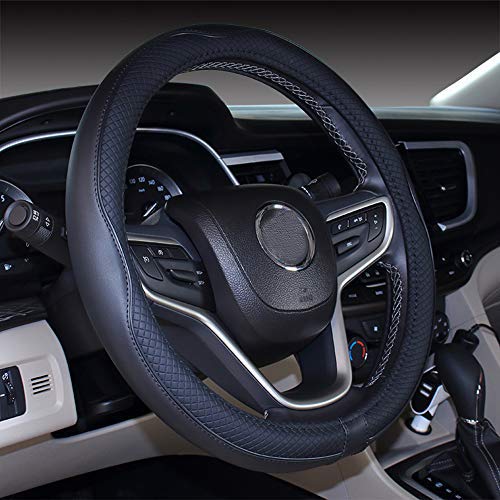Mayco Bell Small Size Steering Wheel Cover Anti-Slip,Safety,Soft,Breathable,Durable,Full Surround,Comfortable Grip Microfiber Le