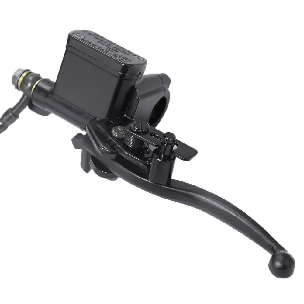 Rear Hand Hydraulic Disc Brake Master Cylinder Caliper Assembly With Brake Pads For Chinese Atv Quad Replacement For Taotao Replacement For Buyang Replacement For Coolsport Replacement For Kazuma