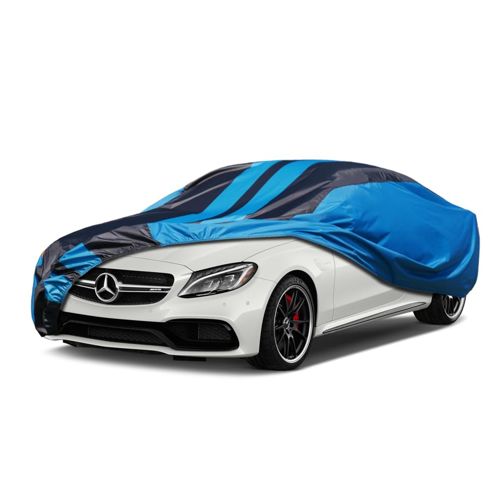 Kaugung Car Cover Waterproof Custom Fit Mercedes Benz C Class C300 C250(2004-2025), Full Exterior Cover For Automobiles Lightwei