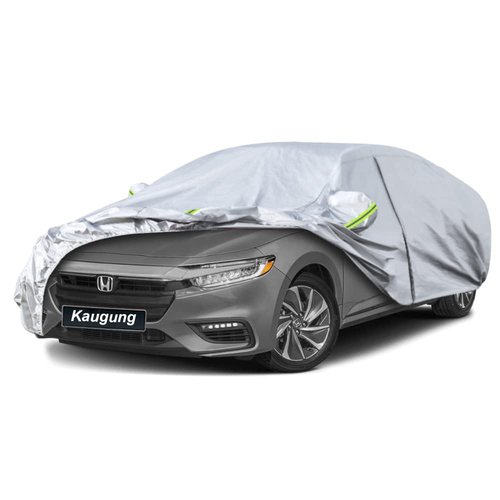 Kaugung 6 Layers Car Cover Custom Fit Honda Insight From 2019 To 2025, Waterproof All Weather Resistant Outdoor Indoor Sun Rain