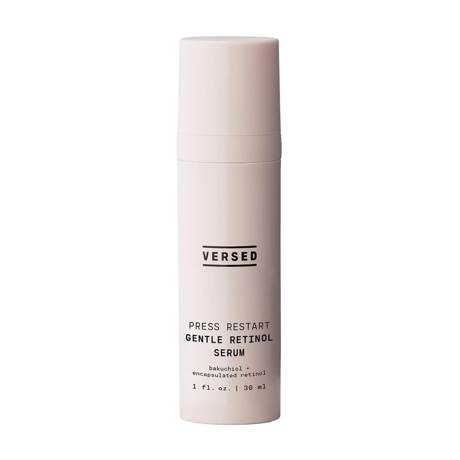 Versed Press Restart Gentle Retinol Serum - Bakuchiol Retinol Alternative Anti Aging Serum for Even Skin Tone  Fine Lines and Wrinkles - Gentle Retinol Night Cream for Sensitive Skin - Vegan (1 fl oz)-New