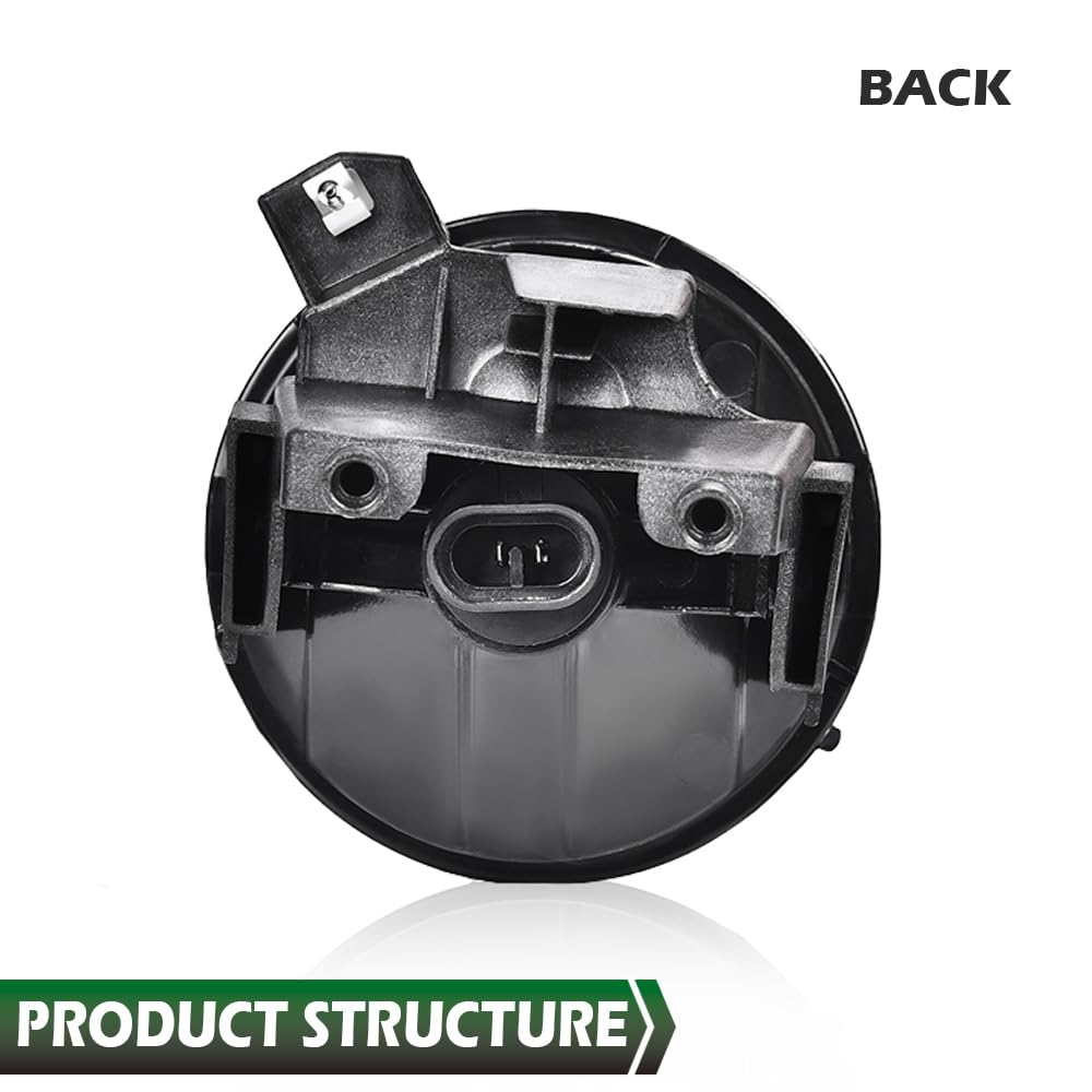 Grand Orange Bumper Fog Light Lamp Front Right Passenger Side W/Bulbs Compatible With 2001-2004 Dodge Dakota/2001-2003 Dodge Dur