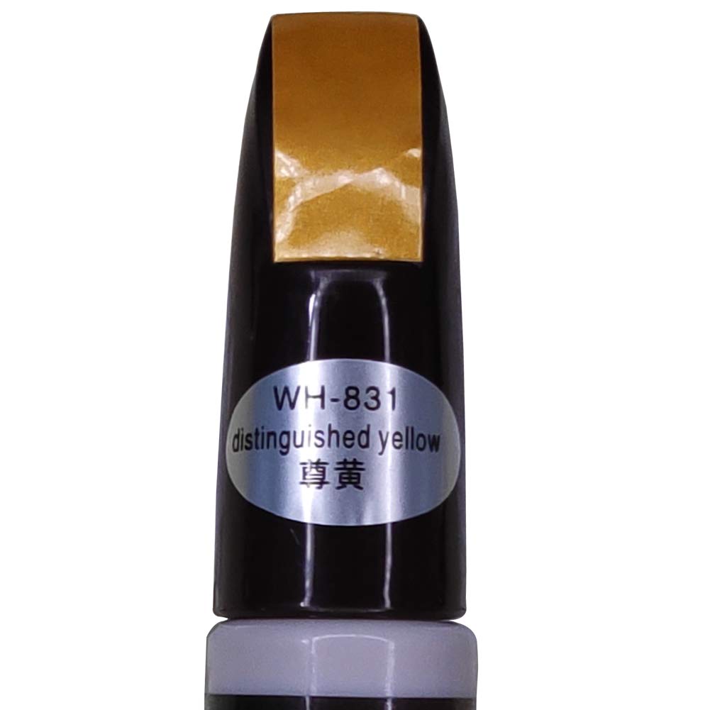 Songven Yellow Car Touch Up Paint Pen Car Scratch Remover Yellow Car Paint Scratch Repair, 12 Cm Interior Exterior(Distinguished