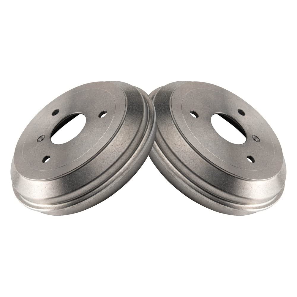 Trq Rear Brake Drum Pair Set Compatible With 2008-2015 Smart Fortwo