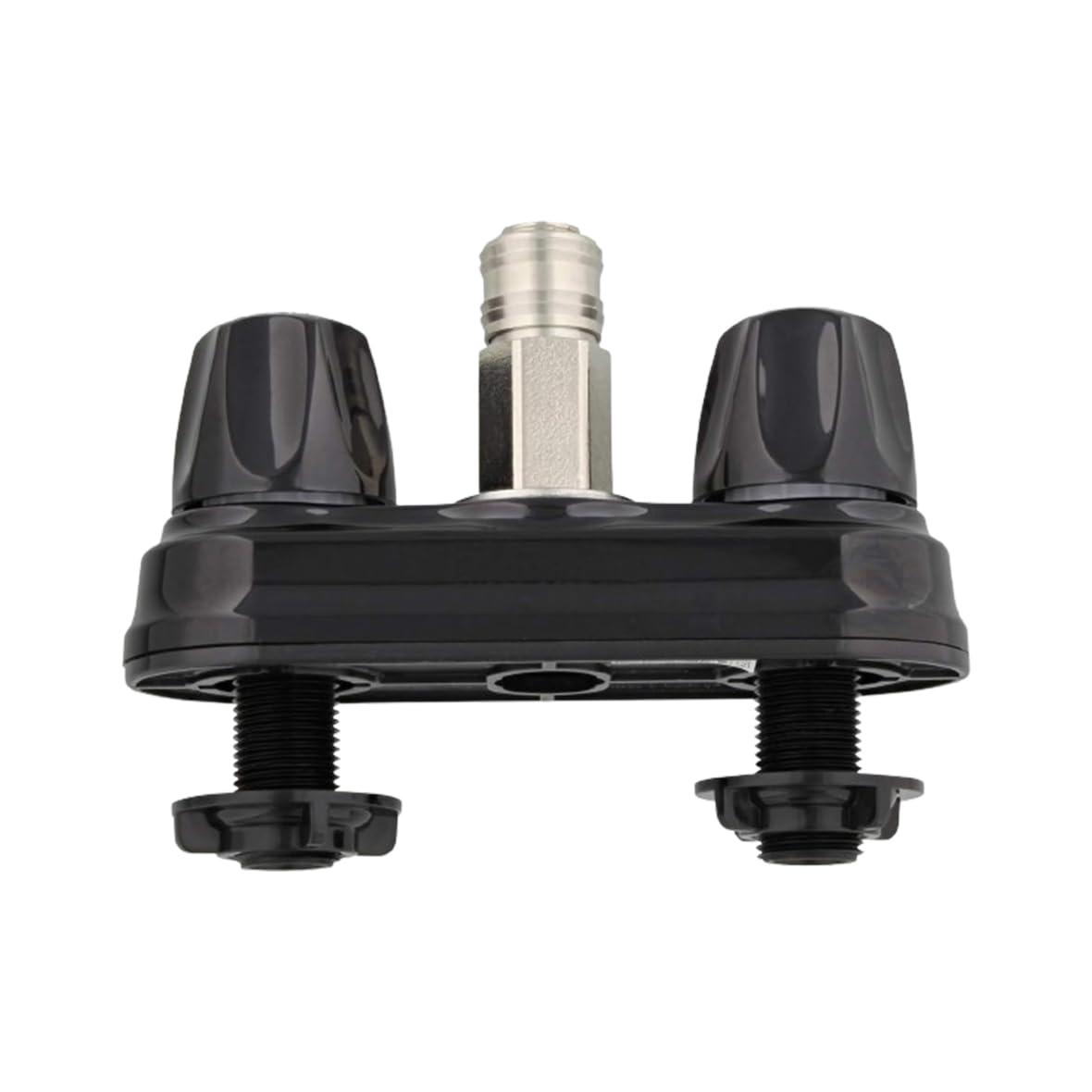 Empire Faucets Rv Outside Shower Valve Kit - 4 Inch Quick Connect Valve And Rv Outdoor Shower Faucet In Black