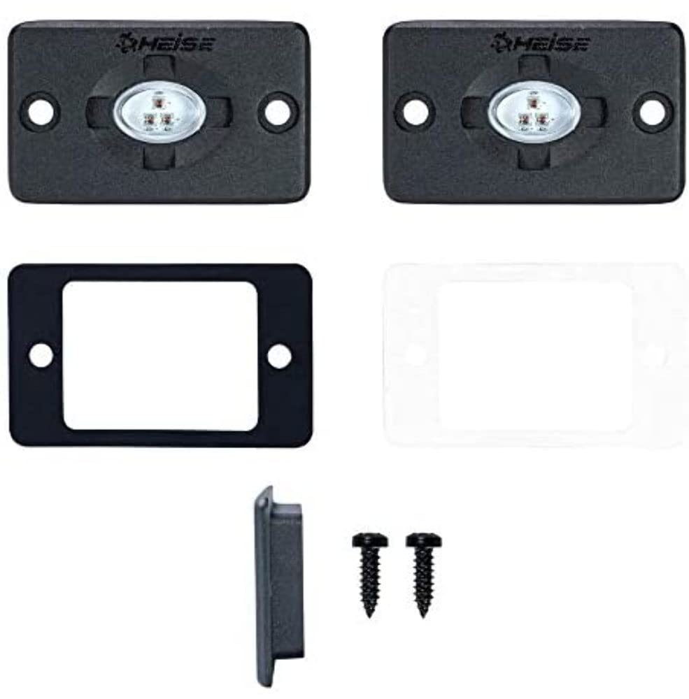 Heise Metra He-Fmtl1R 1.5-Inch X 3-Inch Flush-Mount Aux Accent Lighting Pod (Red)