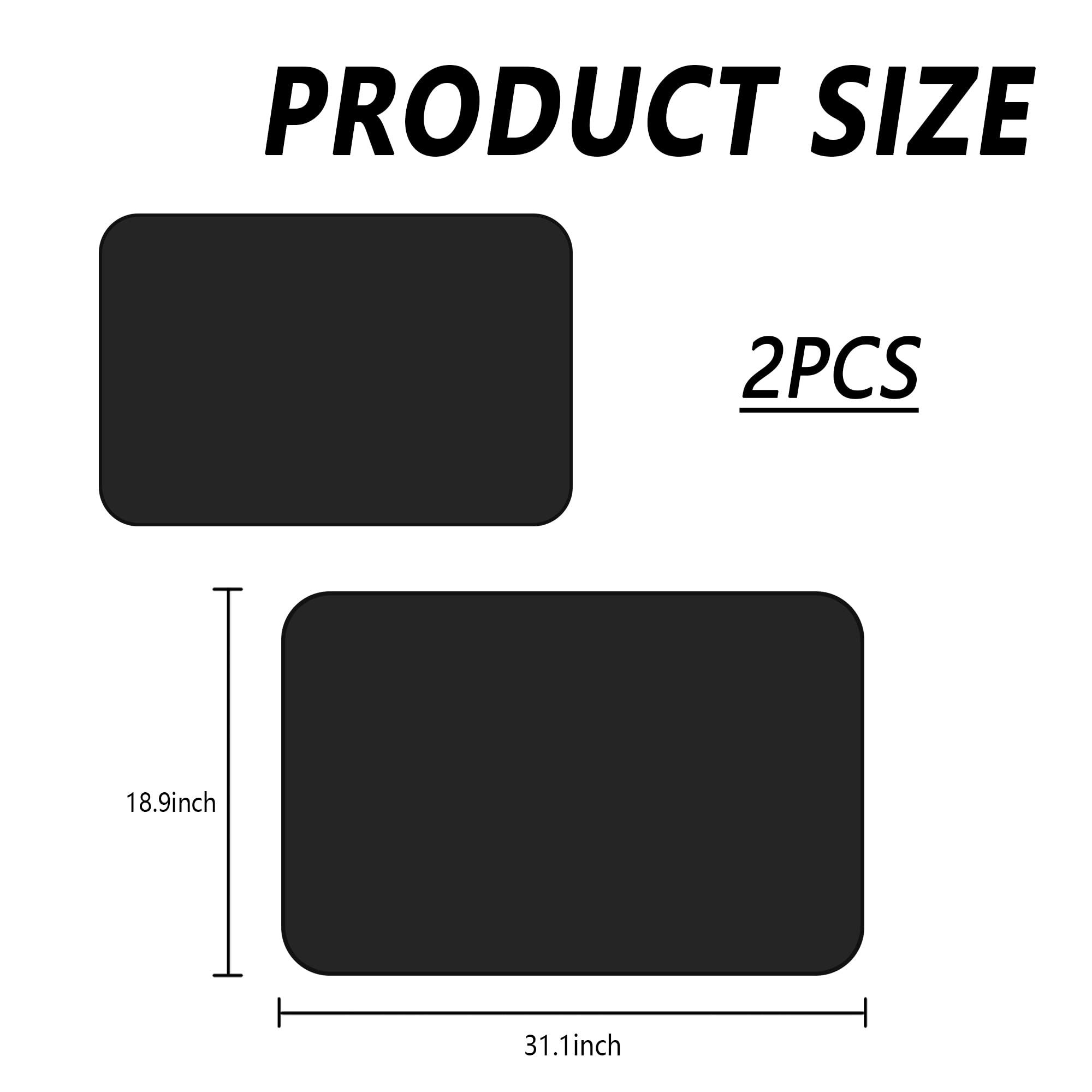 2Pack Car Window Shades with Magnets,100% Strong-Light Blocking&UV Protection Car Privacy Shades,Auto Essential Interior Accesso