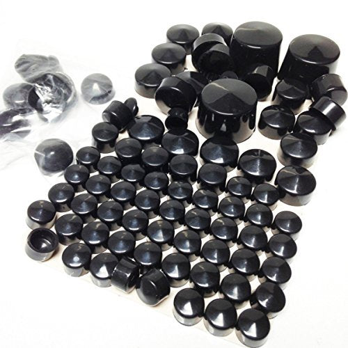 Xkmt-Black Bolts Toppers Caps Compatible With 2000-2005 2006 Harley Davidson Softail Twin Cam [B00Ywcuhk0]