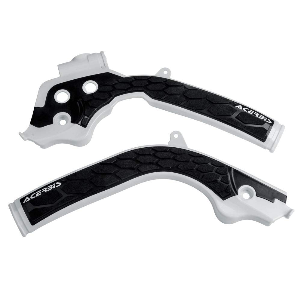Acerbis X-Grip Frame Guards White/Black - Fits: Husqvarna Tx 300 2017-2018