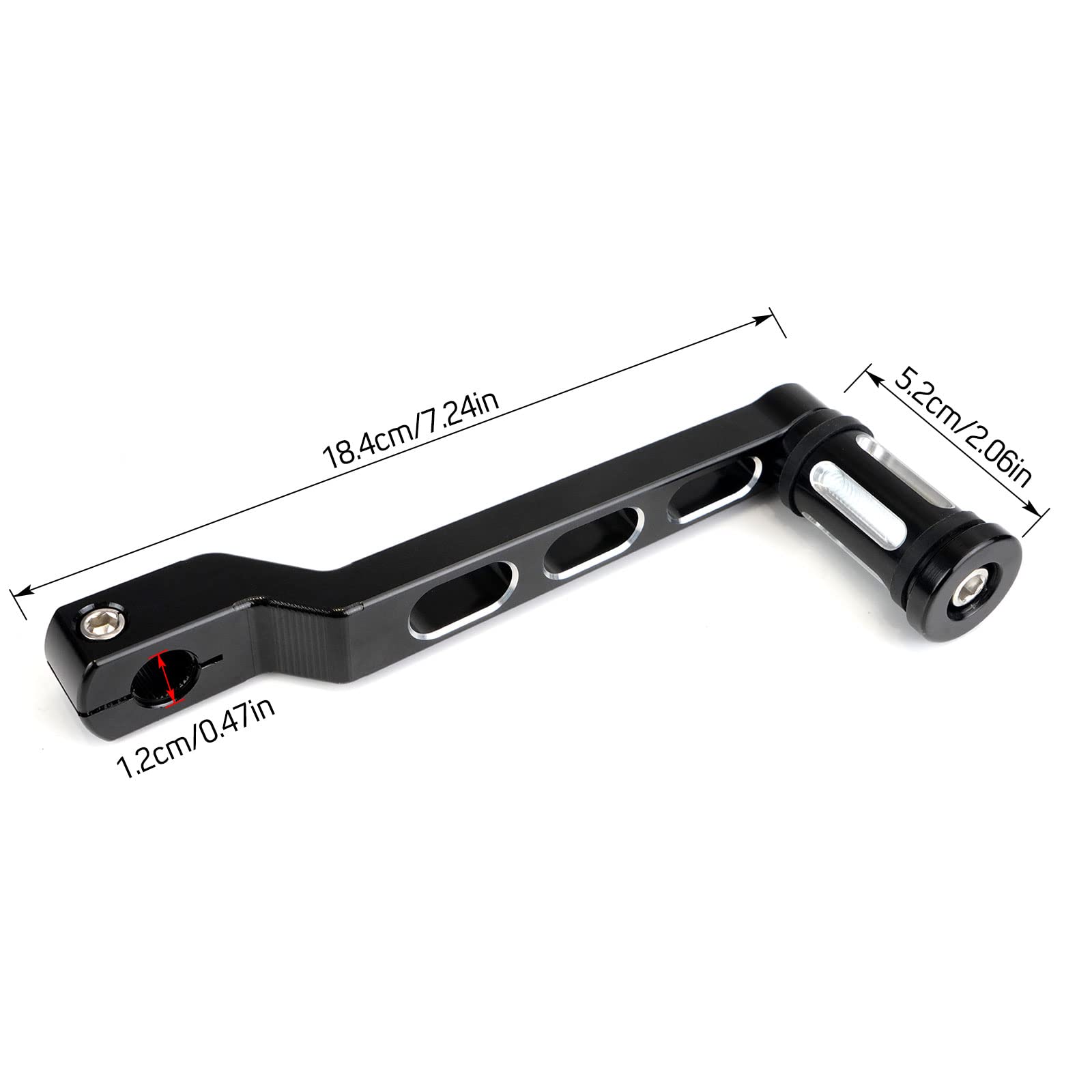 Donpida Motorcycle Heel Toe Gear Shift Lever Gear Pedals Shift Arms Compatible with Harley FL Softail Touring Electra Glide Road