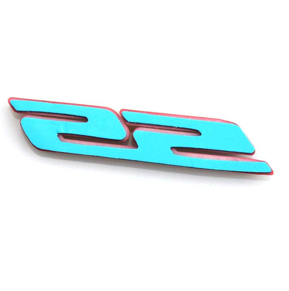 Aimoll 2Pcs Ss Emblems Abs Sticker 3D Logo Replacement For Impala Cobalt Camaro 2010 2011 2012 2013 2014 2015 2016 2017. (Red/Bl