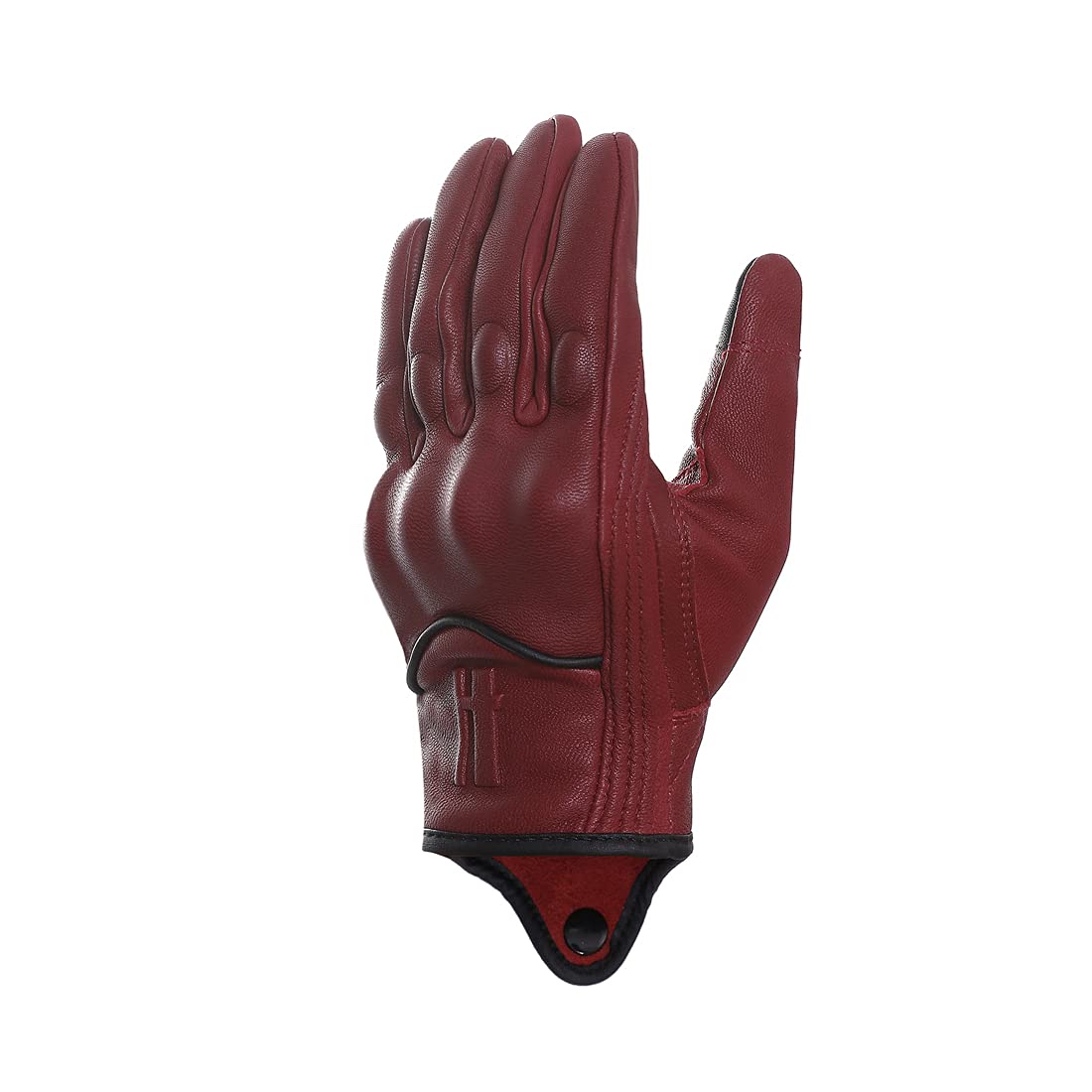 Harssidanzar Motorcycle Leather Gloves, Womens Motorcycle Gloves Riding Gloves Driving Glove For Women, Motorbike Gloves,Powersports Gloves Touchscreen Gl016,Oxblood,Size L