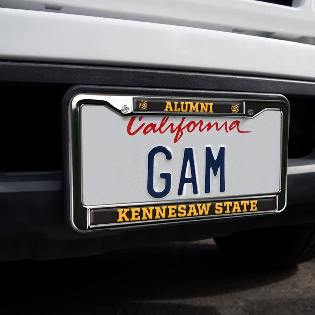 Kennesaw State University Alumni Logo Full Size Standard License Plate Metal Frame