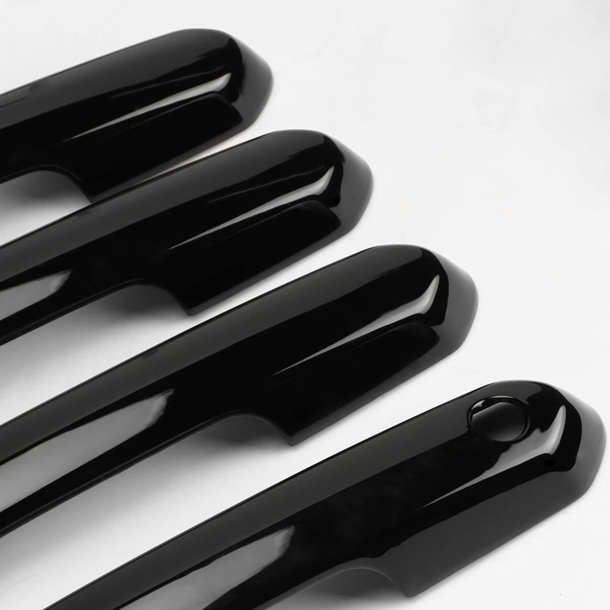 Dloveg Exterior Door Handle Cover Compatible For 2019-2021 2022 2023 2024 Toyota Rav4 Accessories For Highlander 2023 2022 2021 2020 Handle Protectors With 4 Holes Fo Auto Sensors (Glossy Black)