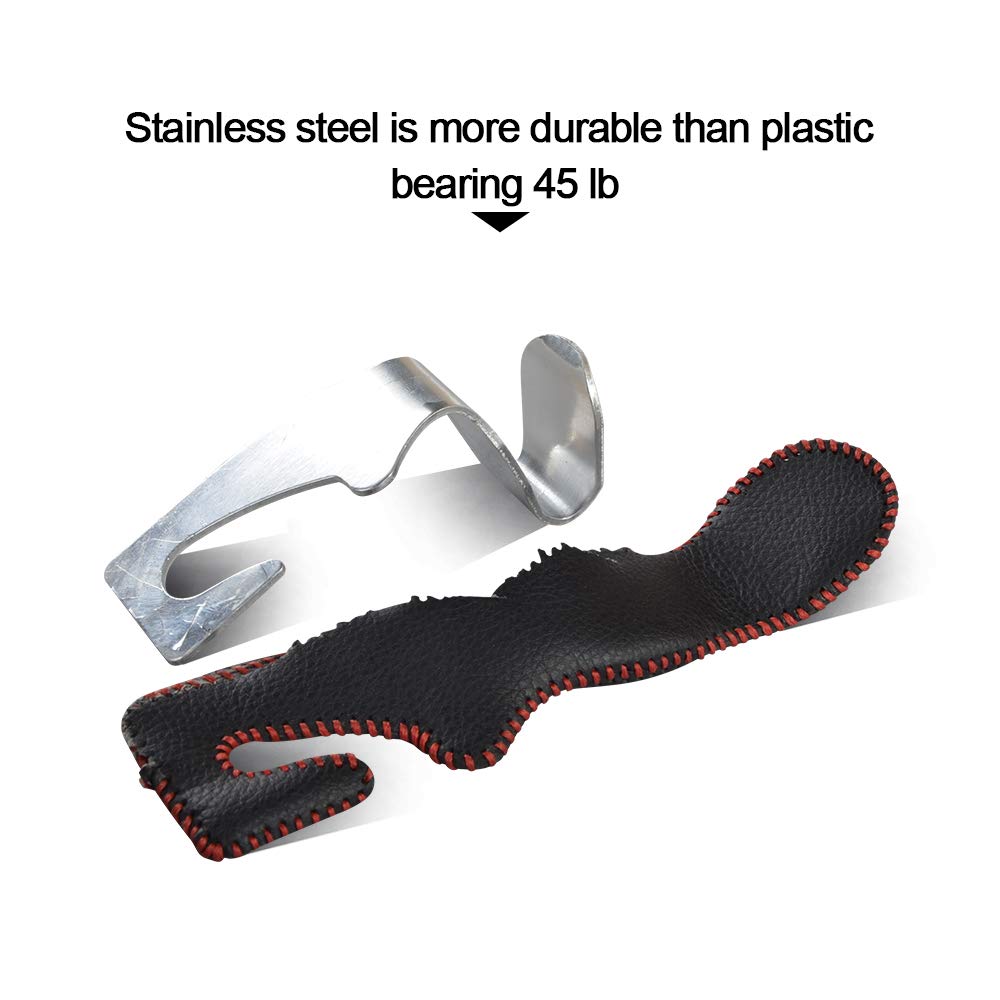 Car Hooks Universal Car Vehicle Back Seat Headrest Hanger Holder Hook Microfiber Leather & Stainless Steel For Bag Purse Cloth D