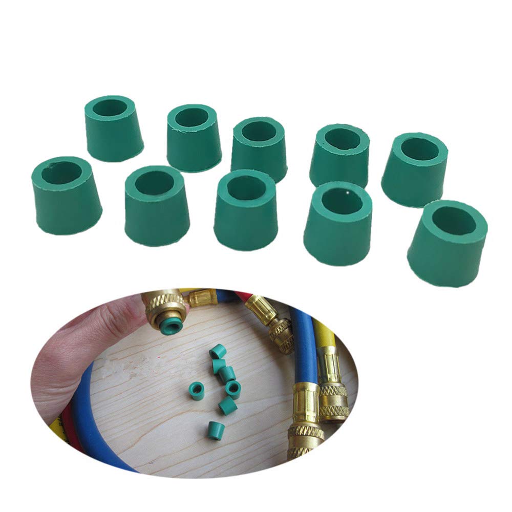 Ximimark 50Pcs A/C 1/4' Charging Hose/Manifold Sealing O Ring Kit Replacement Rubber Gasket Seals Auto Repair Tool
