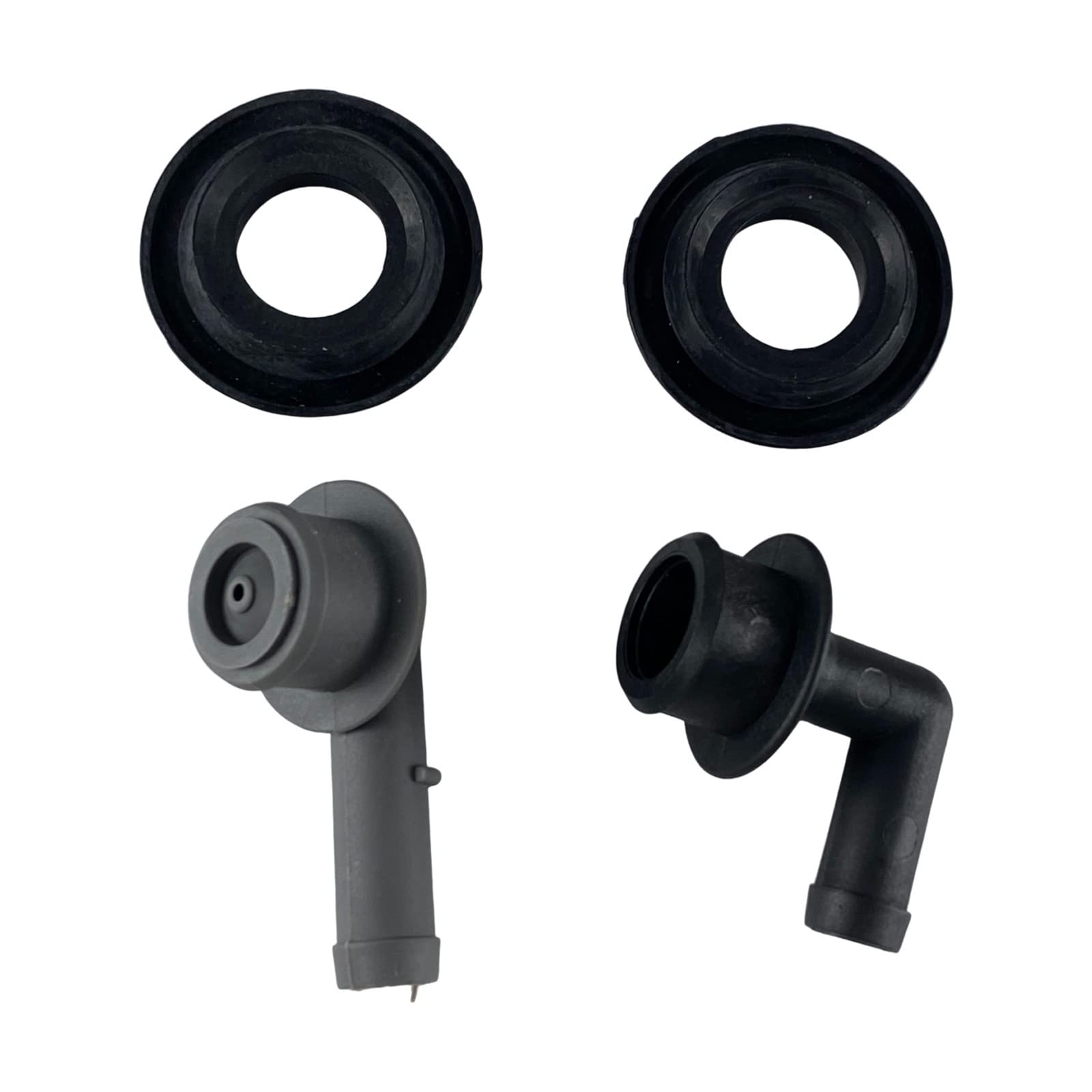 Xdf 53013360Aa Pcv Ccv Vent Valve Elbow & Grommet Set Pcv Ccv 2X Vent Valve Elbows And 2X Grommets Compatible For Jeep Grand Cherokee 4.0L 2000 2001 2002 2003 2004